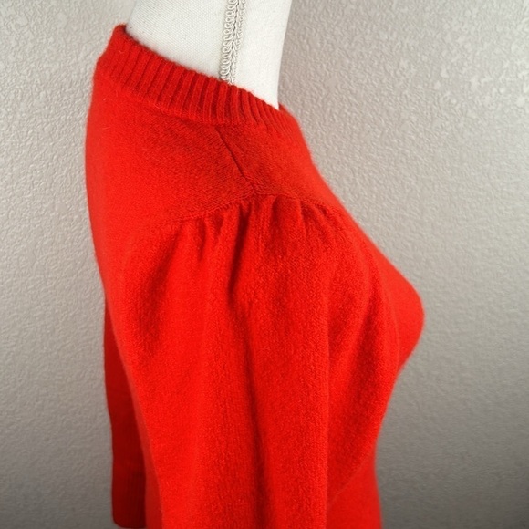 H&M Wool Blend Orange Knit Long Sleeve Maternity Crewneck Sweater Size XS - Picture 4 of 7